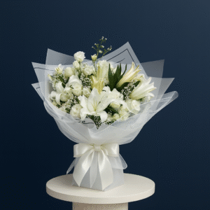 IMG_8548 A classy and elegant white bouquet