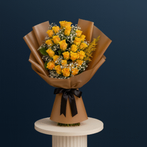 IMG_8549 Yellow Roses Bouquet – Medium (31 Stems)