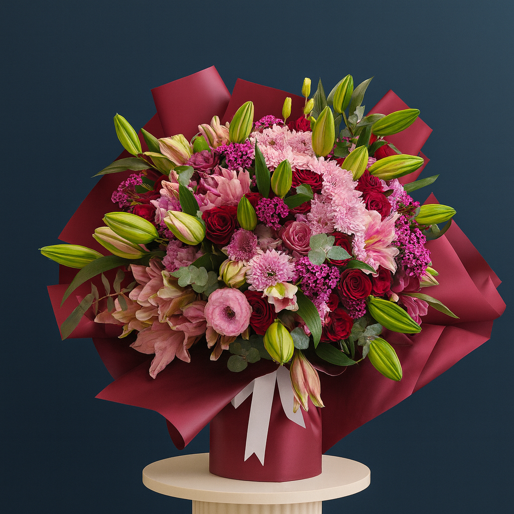 An impressive extra-large bouquet