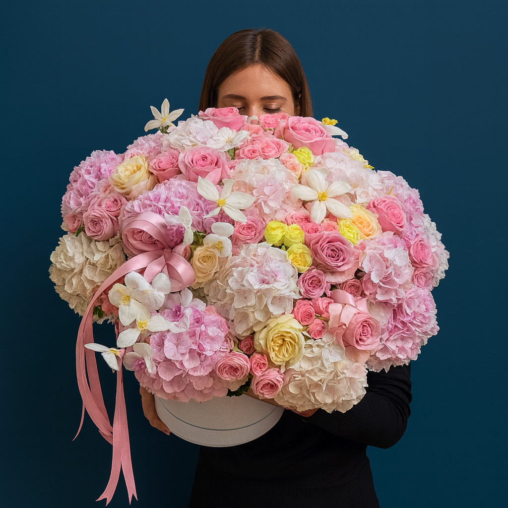 Deluxe Blush Grand Floral Box